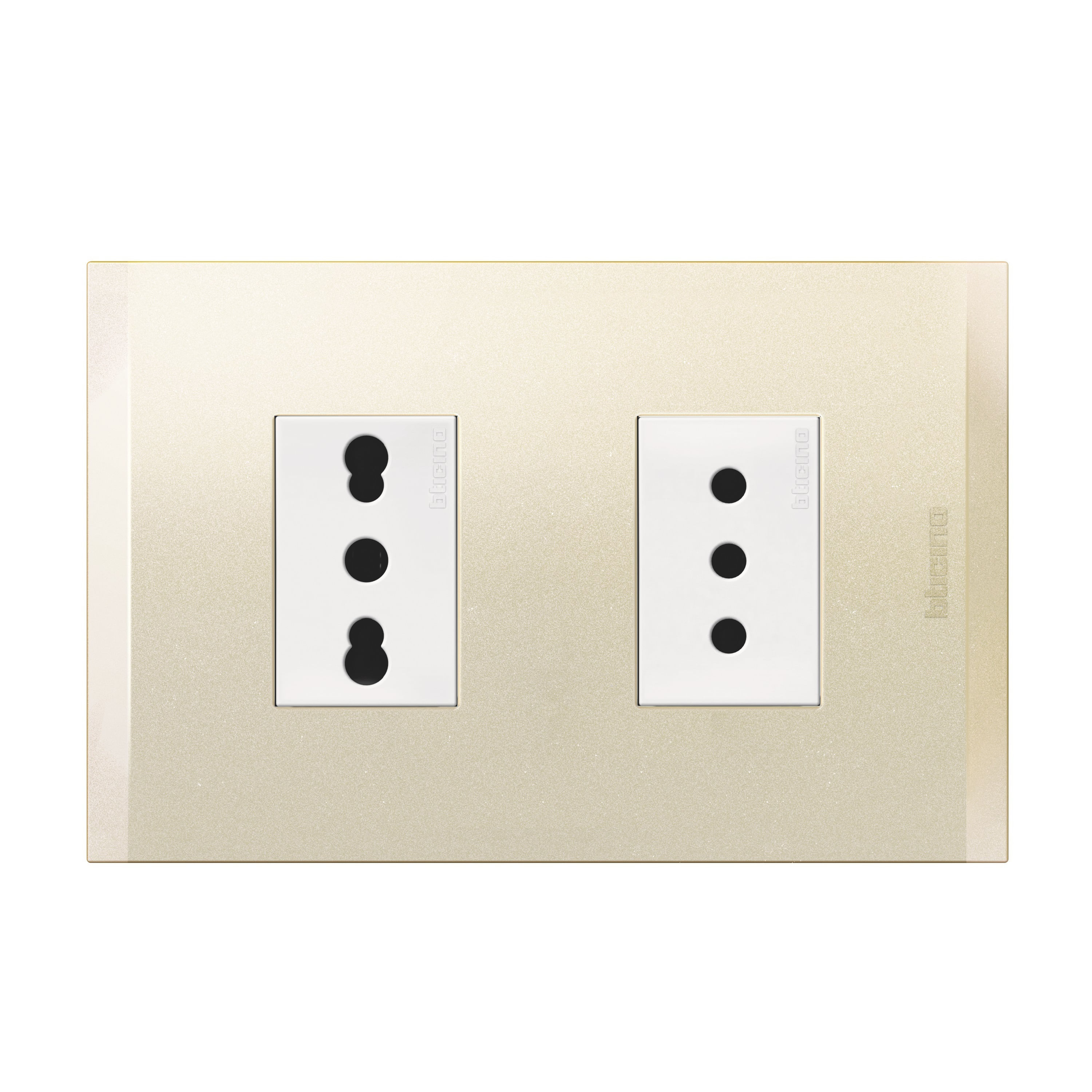 Enchufe 2P+T 10A+ENCHUFE 2P+T10/16A 250VBLANCO Perla Nobile AF2293EBNA (149493) — BTicino