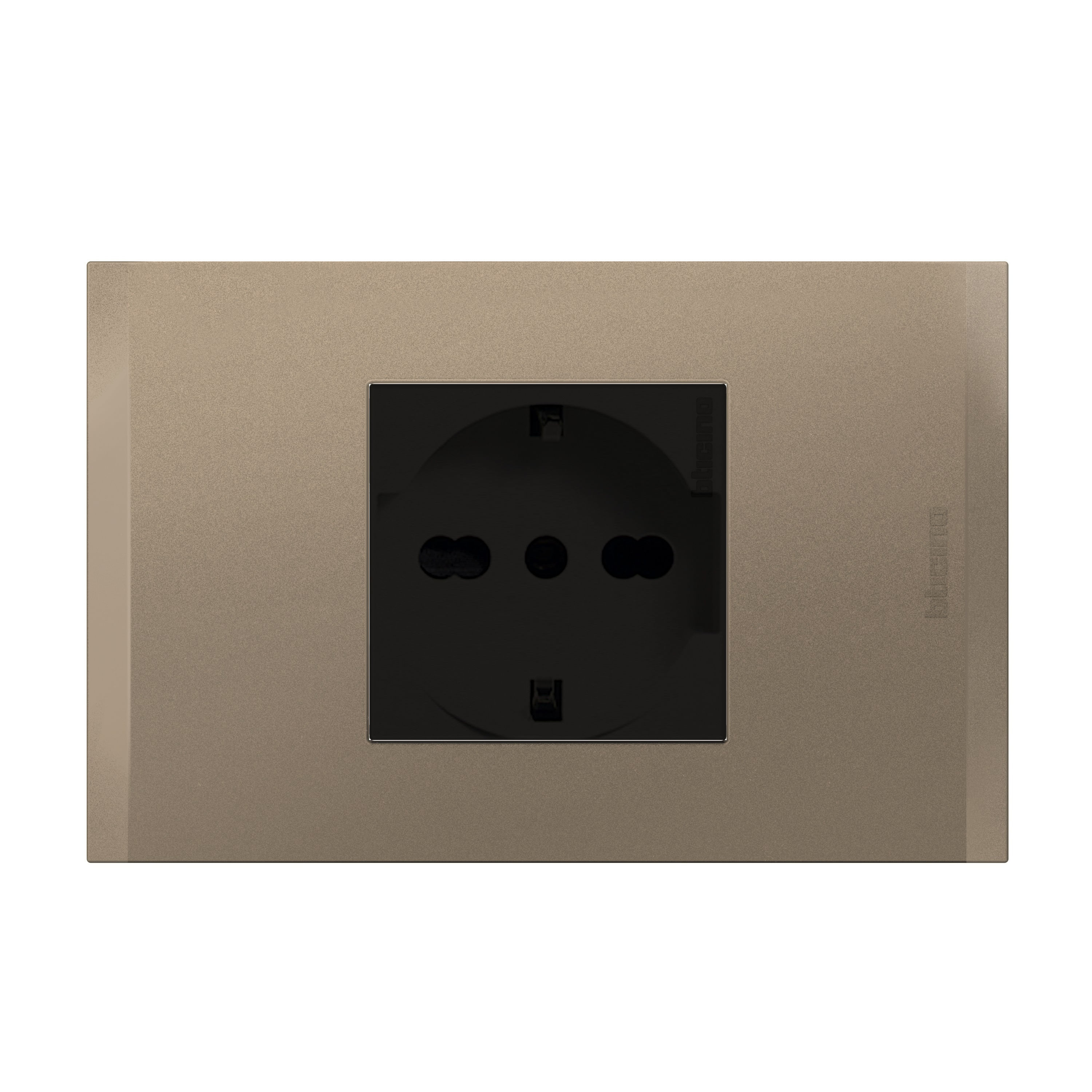 Enchufe Schuko 2P+T 10A/16A 250V Antracita Terra Nobile AF2150EATI (149508) — BTicino
