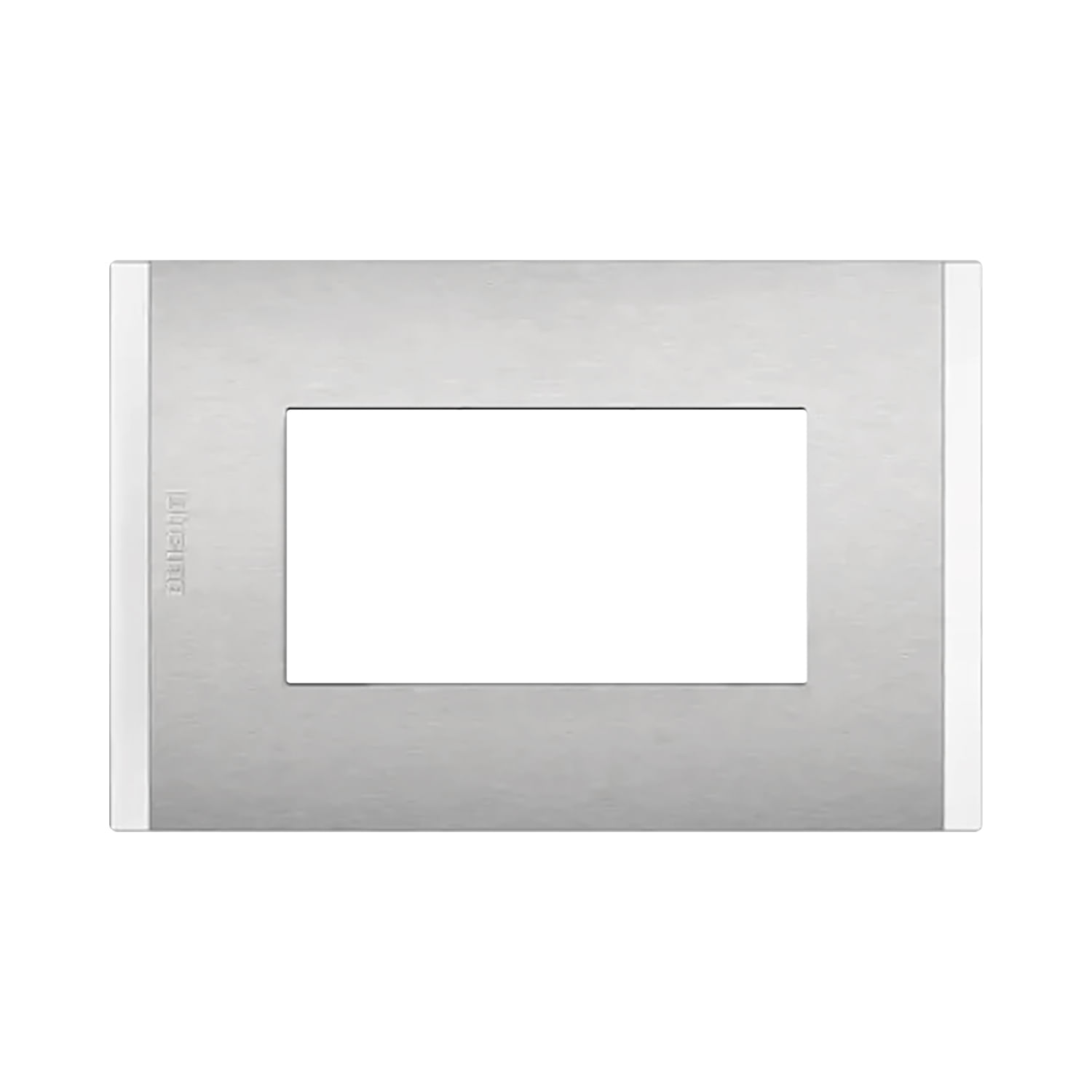 Placa 3 Puesto Metal Aluminio con Soporte Nobile AF5S3MN (149523) — BTICINO