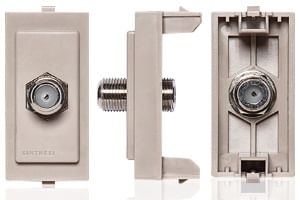 Módulo Toma Coaxial TV SAT S17 Beige 174202 — Sinthesi — Sinthesi