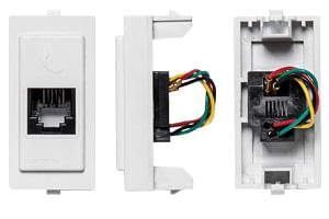 Módulo Toma Telefonica RJ11 S17 Blanco 174001 — Sinthesi — Sinthesi