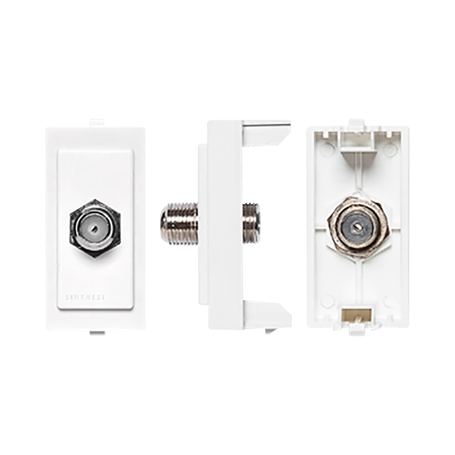 Módulo Toma Coaxial TV SAT S17 Blanco 174201 — Sinthesi — Sinthesi