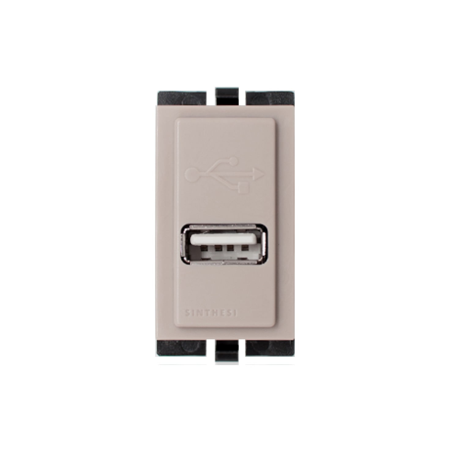Módulo Cargador USB 1A 5V S17 Beige 174702 — Sinthesi — Sinthesi