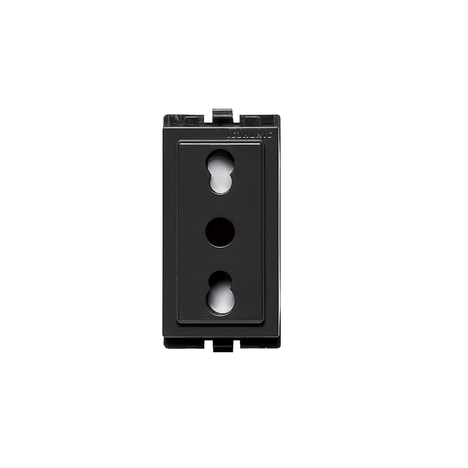 Módulo Tomacorriente Bipaso 10/16A 250V 2P+T S17 Noir 173106 — Sinthesi — Sinthesi