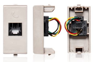 Módulo Toma Telefonica RJ11 S22 Beige 224002 — Sinthesi — Sinthesi