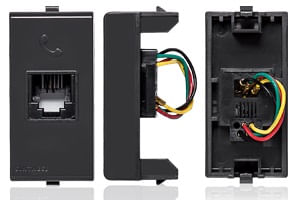 Módulo Toma Telefonica RJ11 S22 Noir 224006 — Sinthesi — Sinthesi