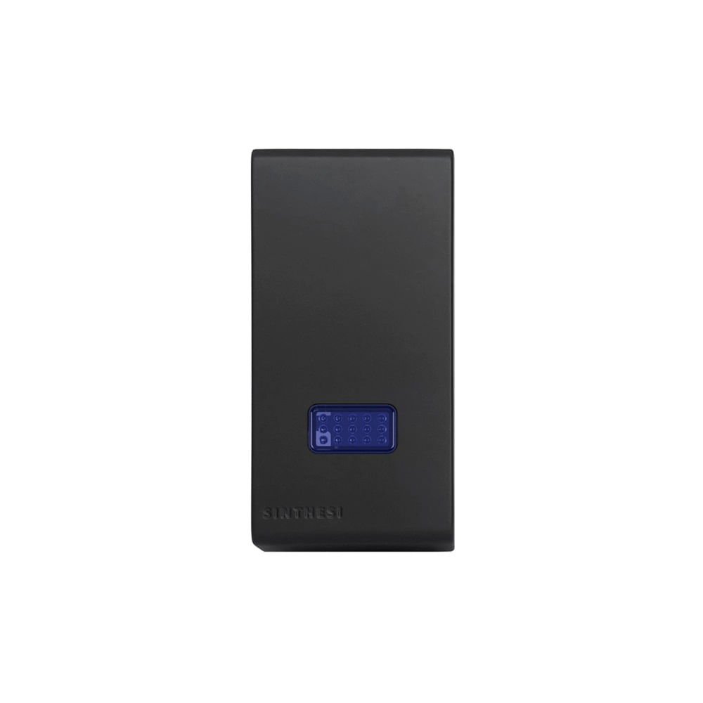 Módulo Pulsador Timbre Luminoso 16A 250V Blue Negro 399505 — Sinthesi — Sinthesi