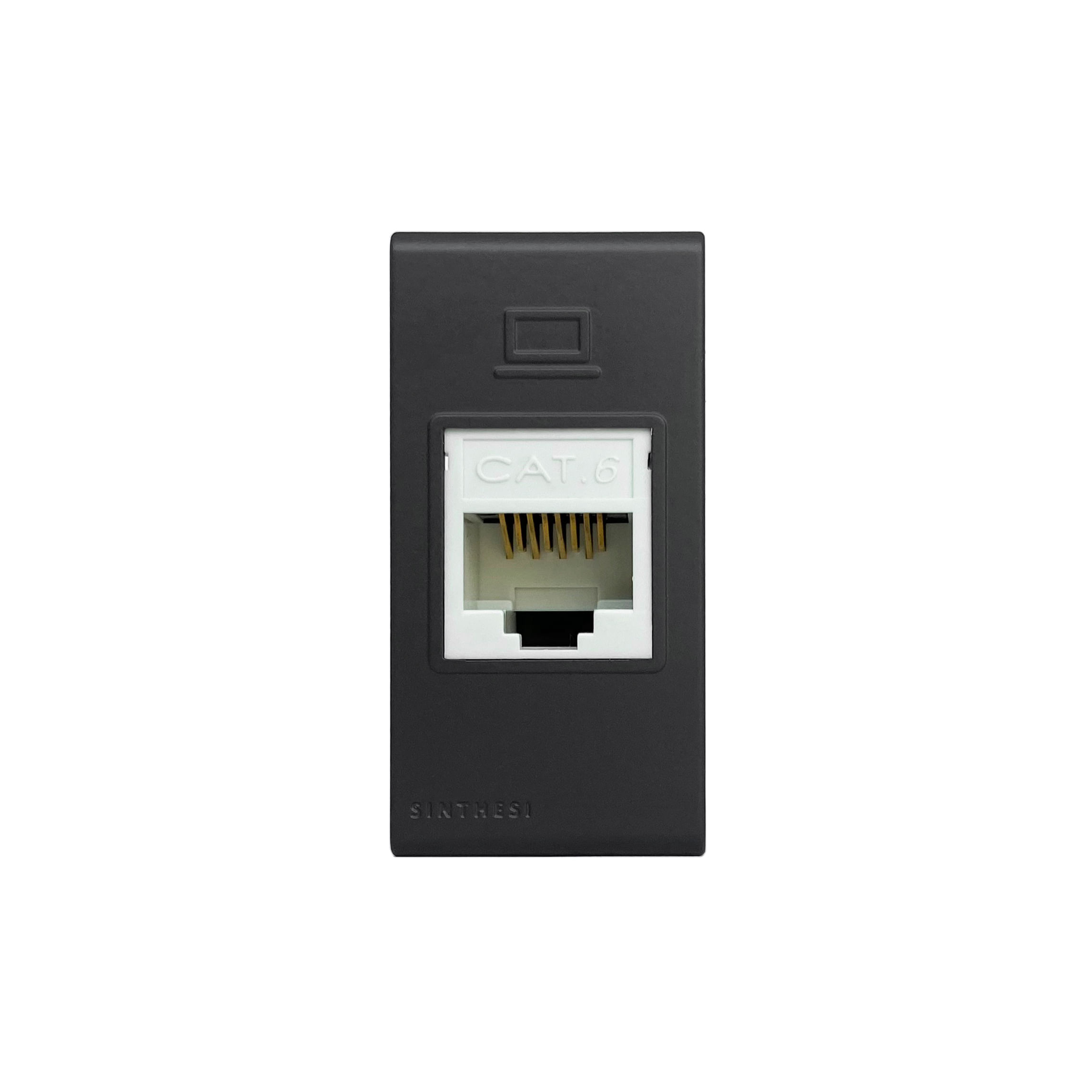 Módulo Toma Datos RJ45 Cat 6 Blue Negro 394605 — Sinthesi — Sinthesi