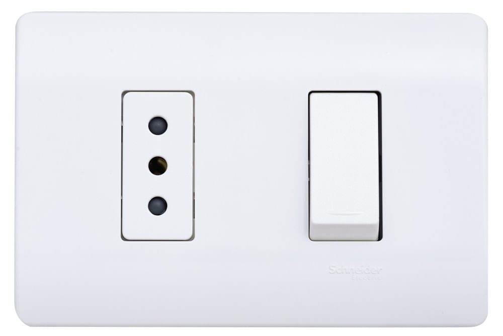Enchufe 2P+T 10A + Int 9/12 250V Armado Blanco Genesis MWD130247515 (154816) — SCHNEIDER ELECTRIC