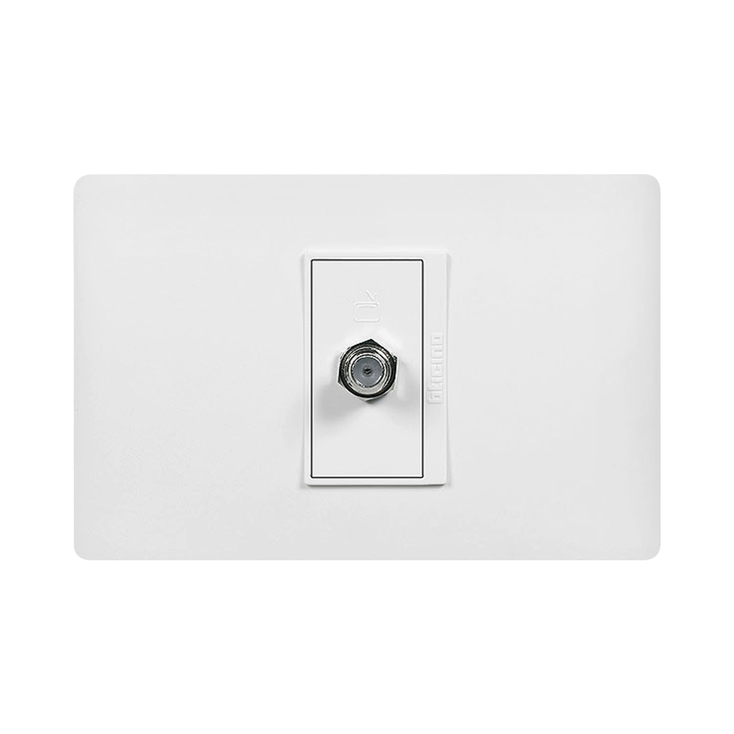 Toma Coaxial Tv Blanca Armada Luzica PU1152 (154904) — BTICINO