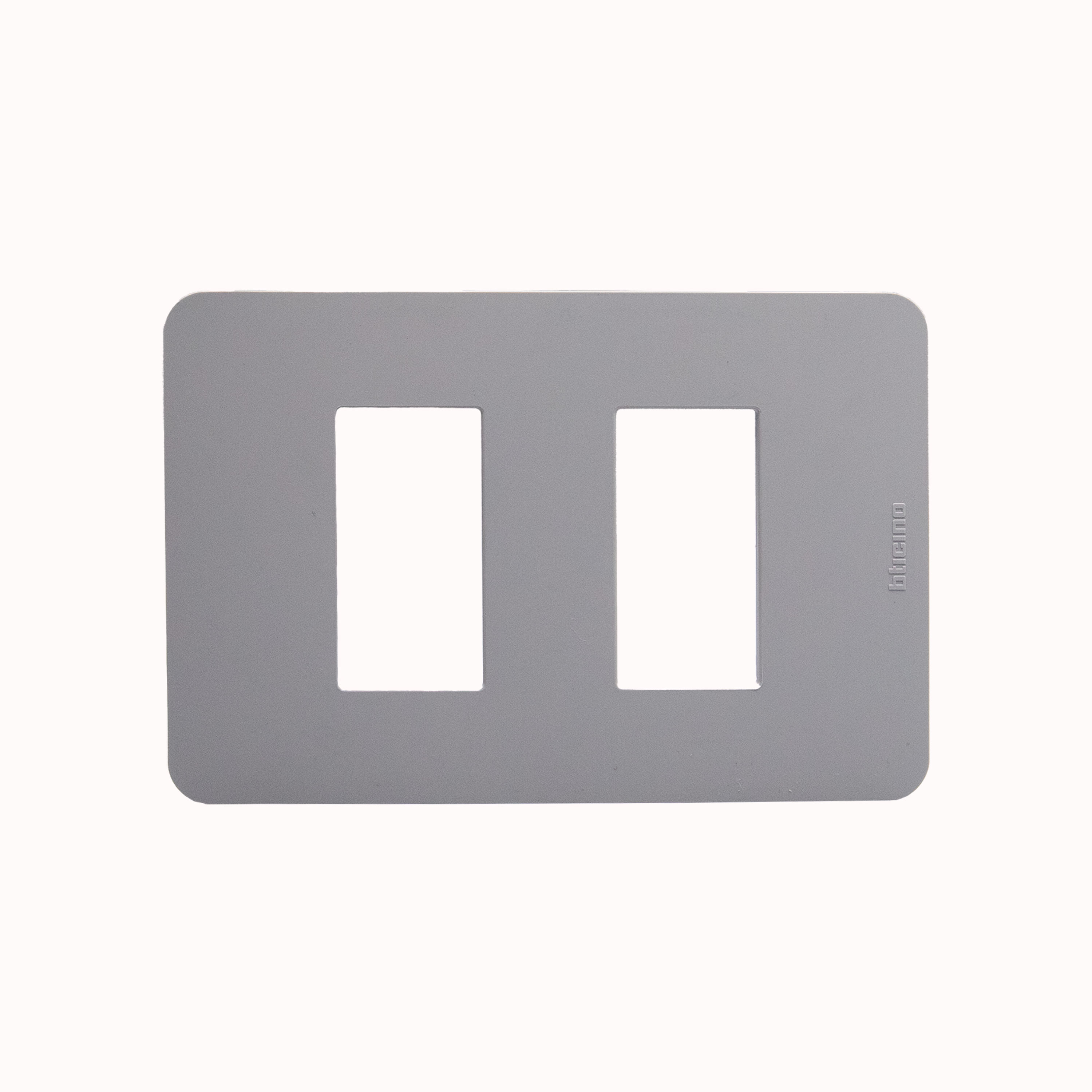 Placa 1+1 Puesto Gris JA4803M2JG — BTicino — BTICINO