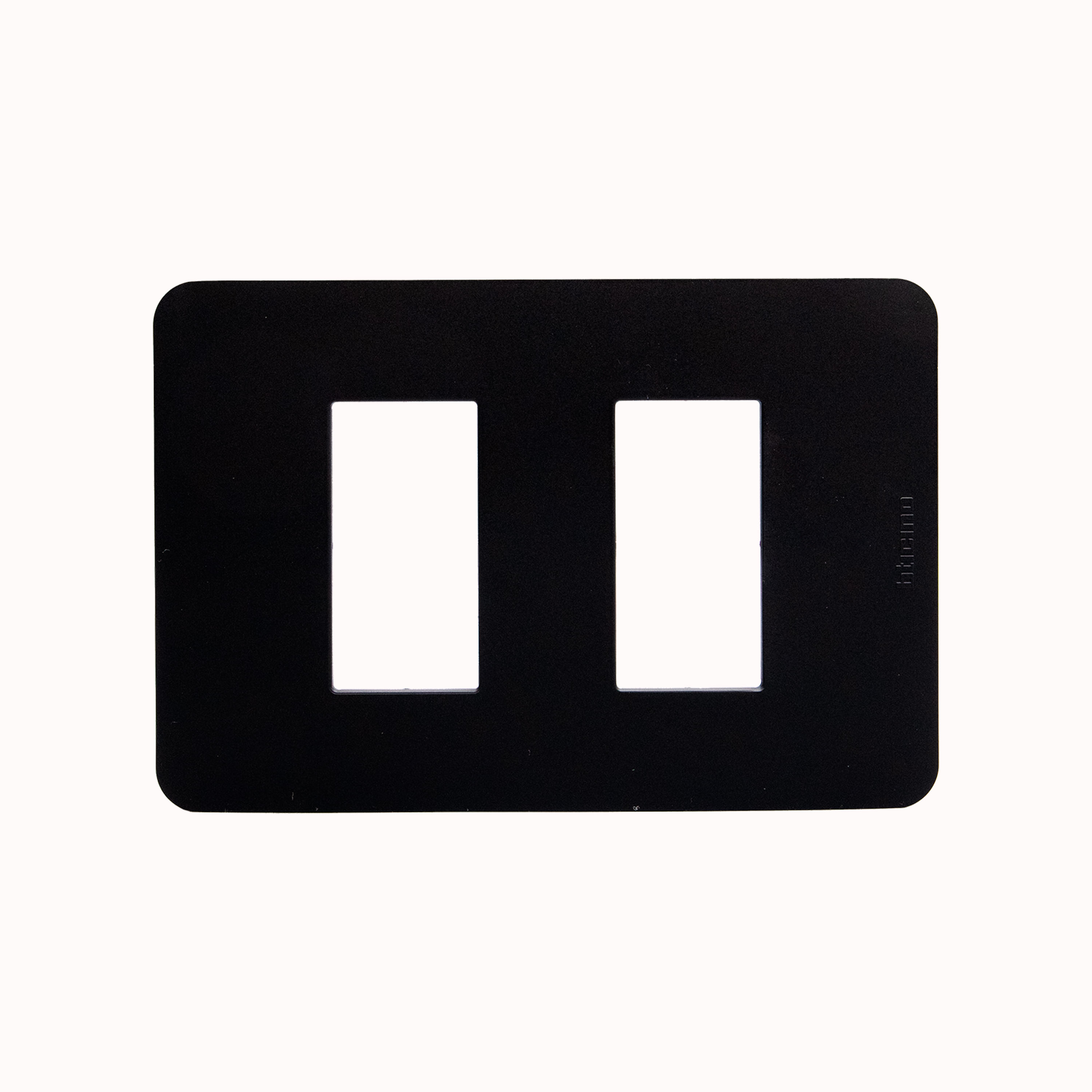 Placa 1+1 Puesto Negro JA4803M2JB — BTicino — BTicino