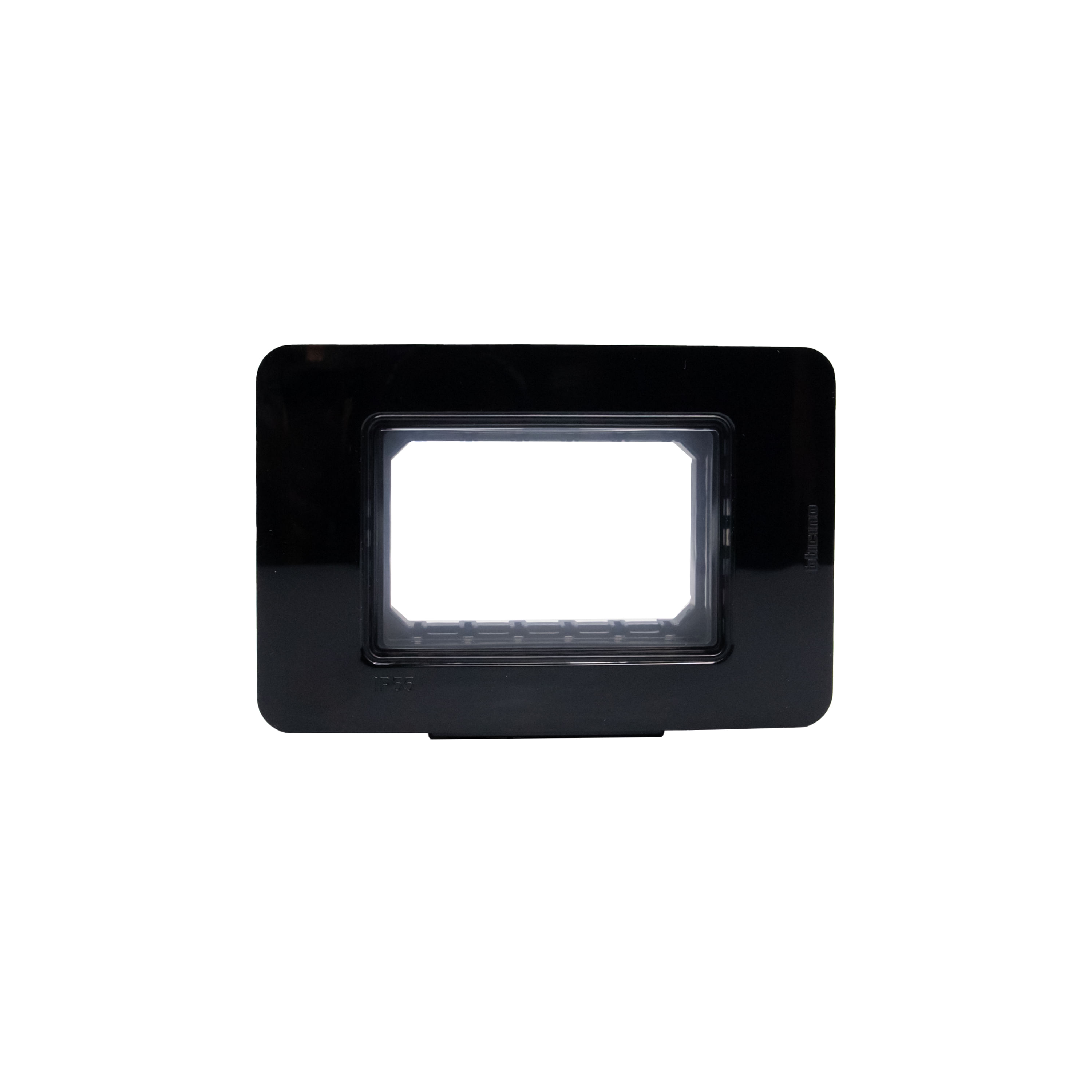 Placa 3 Módulos IP55 Negro 28603B — BTicino — BTICINO