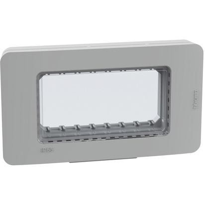 Placa 4 Módulos IP55 Gris 28604G — BTicino — BTicino