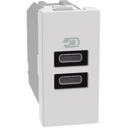 Módulo Cargador USB Cc 1 Módulo Blanco JW4191CC — BTicino — BTicino