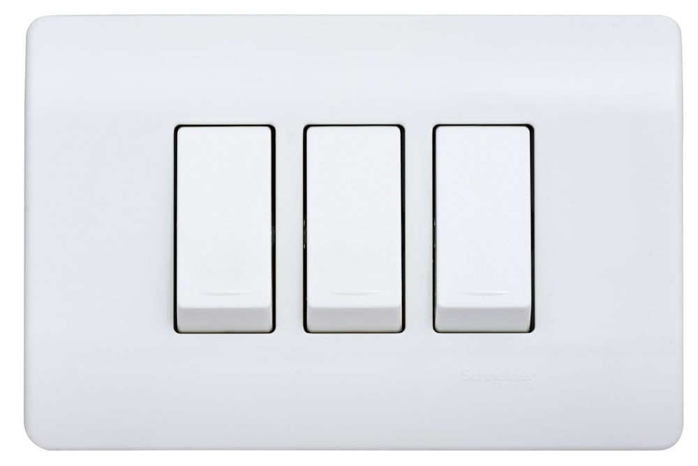 Interruptor Triple 9/32 16A 250V Armado Blanco Genesis MWD130247503 (156016) — SCHNEIDER ELECTRIC
