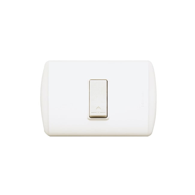 Interruptor Pulsador 1NA 10A 250V Blanco Emb 1102BN Modus Plus (156654) — BTicino