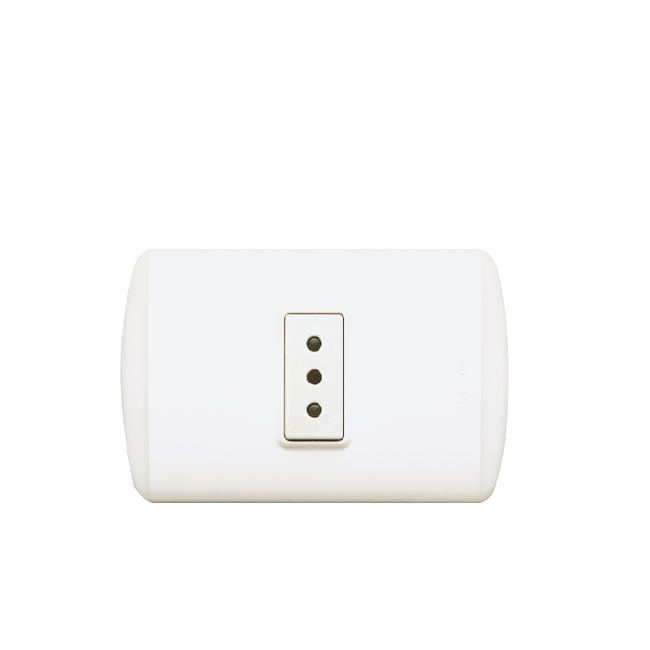 Enchufe Simple 2P+T 10A 250V Blanco Emb 1105BN Modus Plus (156656) — BTICINO