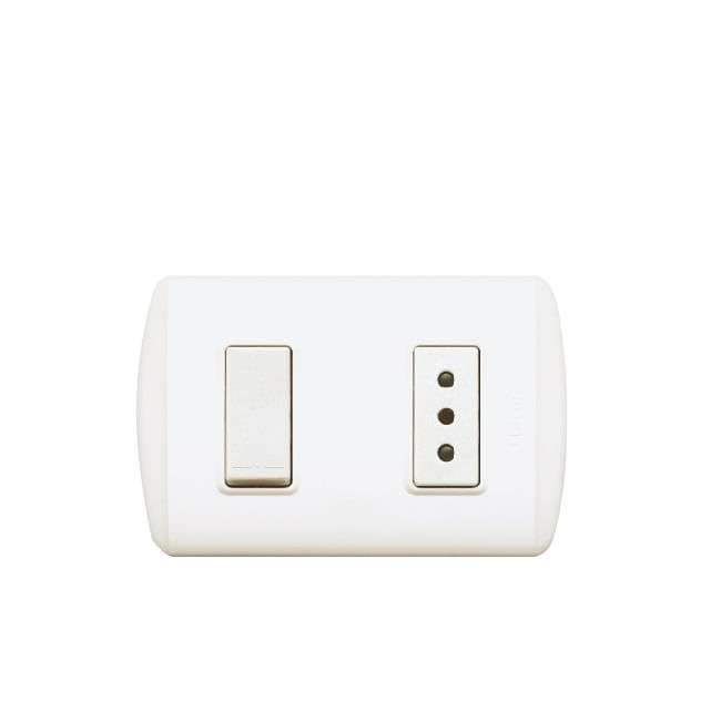 Enchufe+interruptor 9/12 10A Blanco Emb 1203BN Modus Plus (156662) — BTICINO