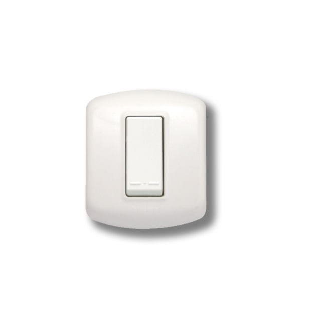 Interruptor Simple 9/12 10A 250V Blanco Sob CAL1100BN Modus Plus (156704) — BTICINO