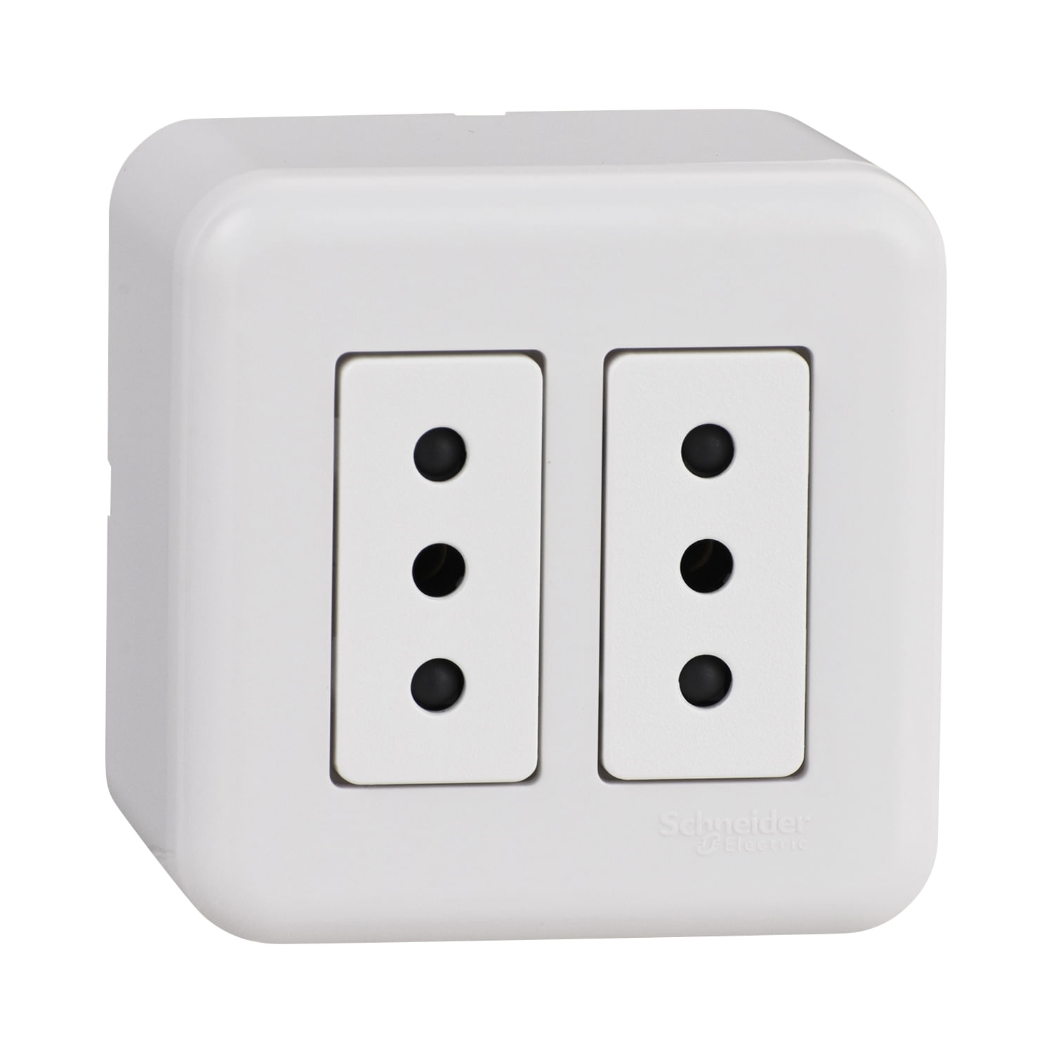 Casquete Armado Toma Corriente Doble 10A 250V Blanco Genesis MWD66180 (156836) — SCHNEIDER ELECTRIC