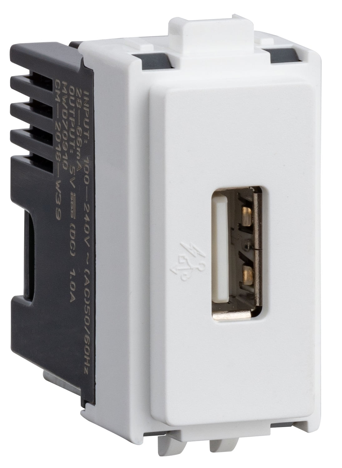 Modulo Cargador USB 250VAC 2.0 1A Blanco Genesis MWD70910 (156840) — SCHNEIDER ELECTRIC