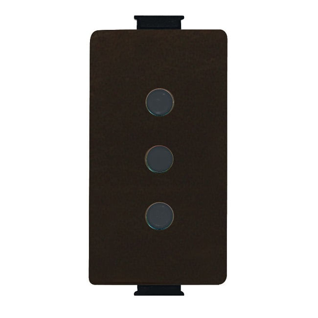 Modulo Enchufe 2P+T 10A 250V Gris Moro Matix AM5113CG (158614) — BTICINO
