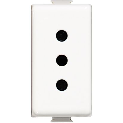 Modulo Enchufe 2P+T 10A 250V Blanco Matix AM5113 (158615) — BTicino
