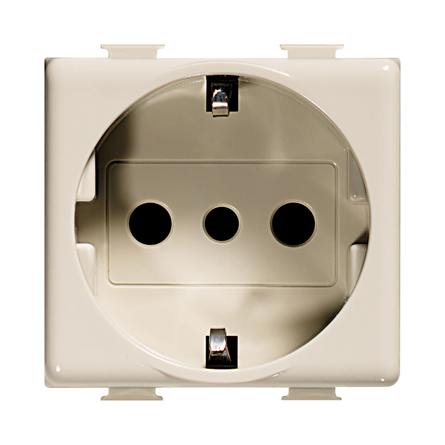 Modulo Enchufe Schuko 2P+T 10A 250V (16A) Marfil Matix A5440/3 (158637) — BTICINO