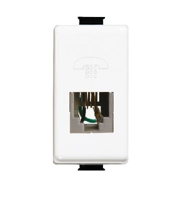 Modulo Toma RJ11 Telefonico Blanco Matix AM5982C (158642) — BTicino
