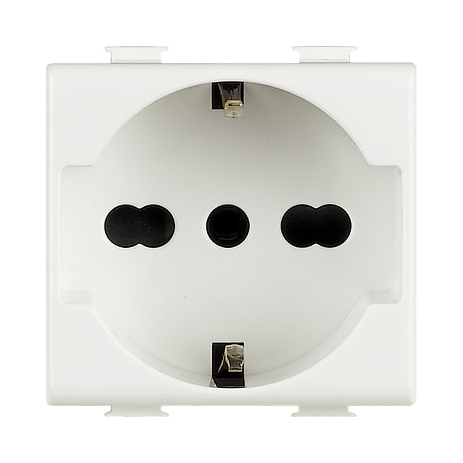 Modulo Enchufe Schuko 2P+T 10/16A 250V Blanco Matix AM5440/16 (158650) — BTICINO