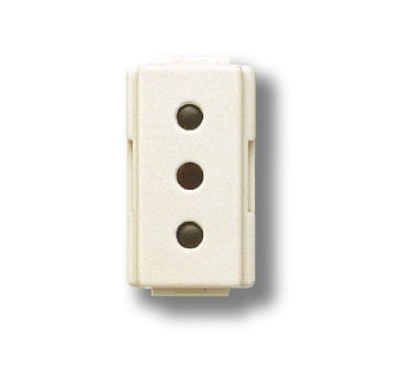 Modulo Enchufe 2P+T 10A 250V Blanco E2113BN Modus Plus (158718) — BTicino
