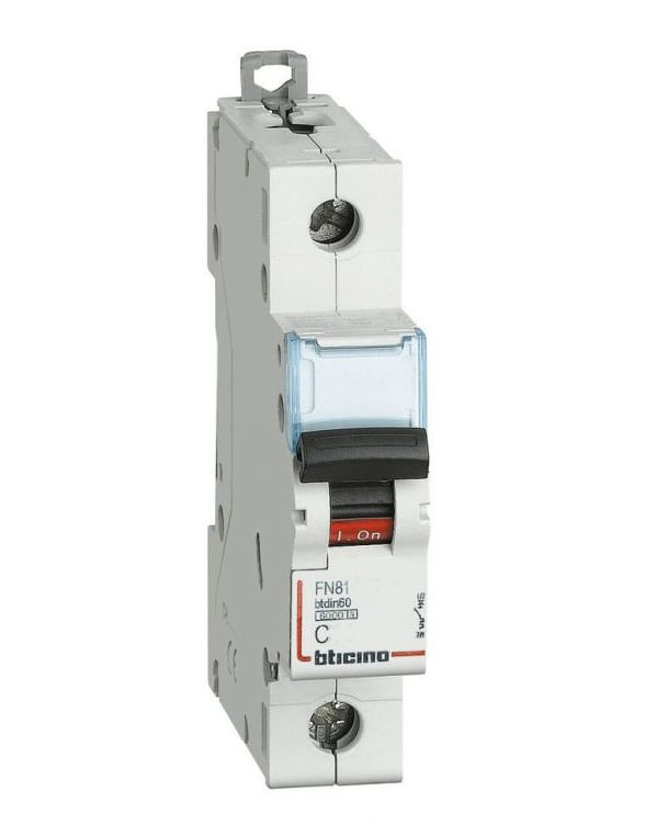 Interruptor automático 1x20A 6kA curva C FN81CEW20 — BTICINO