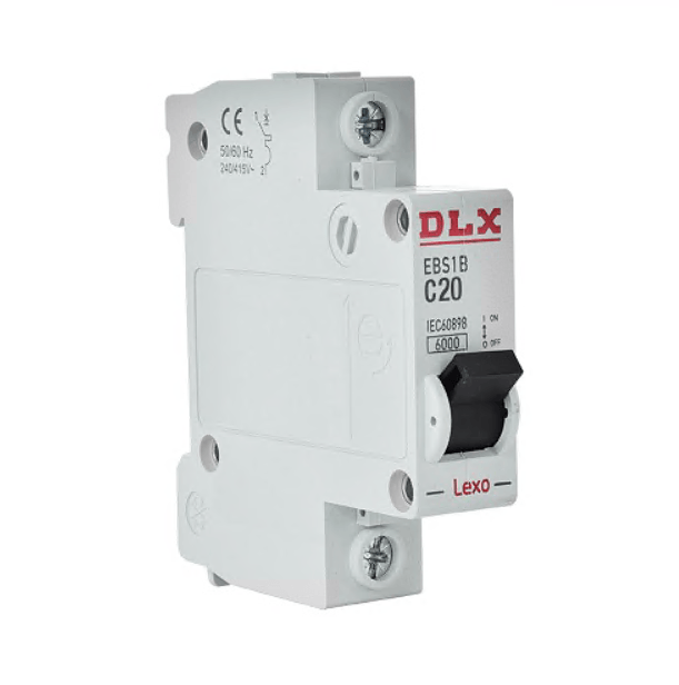 Interruptor automático 1x20A 6kA curva C 5600020 — LEXO