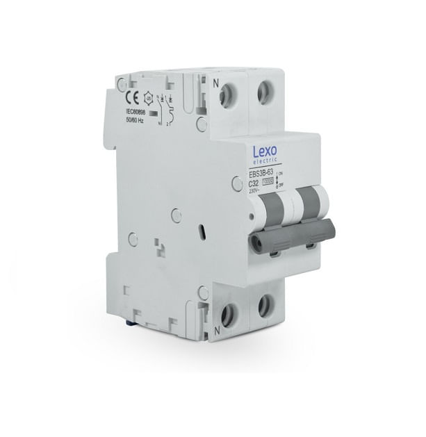 Interruptor automático 1x32A 10kA curva C 5350032 — LEXO