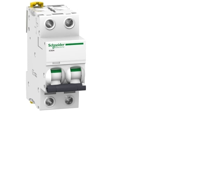 Interruptor automático 2x3A 10kA curva C iC60N A9F74203 Schneider — SCHNEIDER ELECTRIC