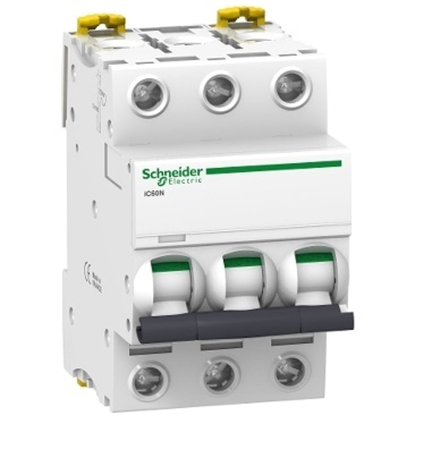 Interruptor automático 3x2A 10kA curva C iC60N A9F74302 Schneider — SCHNEIDER ELECTRIC