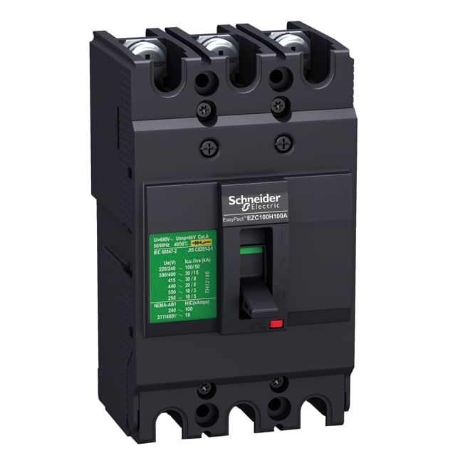 Interruptor automático CAJA MOLDEADA 3P FIJO 40A 18KA EasyPact EZC EZC100N3040 SCHNEIDER — SCHNEIDER ELECTRIC