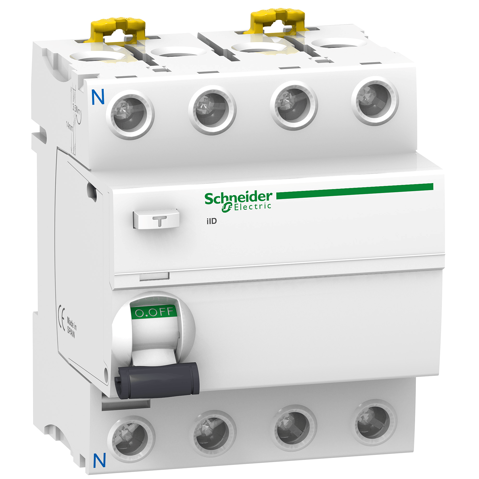 Interruptor Diferencial 4P 40A 30mA AC 415V Acti9 A9R71440 — Schneider Electric — SCHNEIDER ELECTRIC