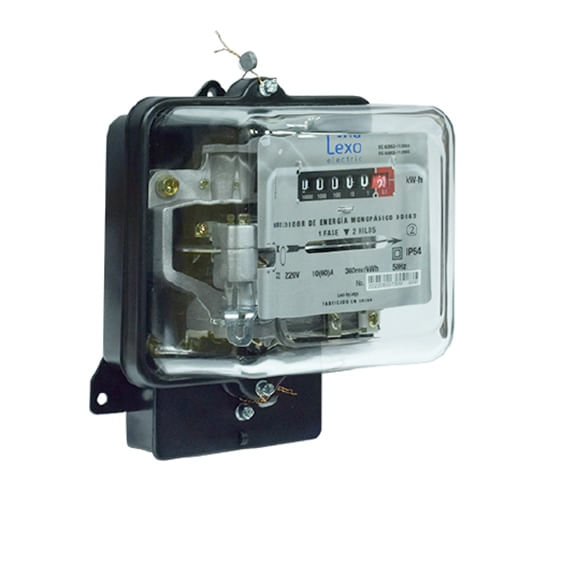 Medidor Electromecanico 10(60A) 50Hz 220V Clase 2 IP54 7001030 Lexo (171611) — LEXO