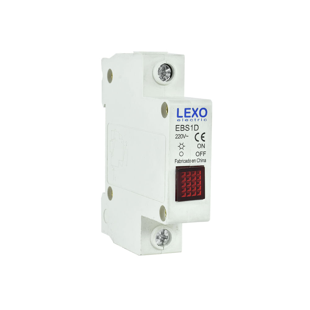 Piloto Rojo 220V a Riel DIN 5398300 Lexo (176846) — LEXO