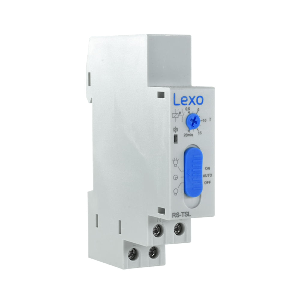 Interruptor DIN Escala 16A 220V 0,5-20 Minutos 5385018 Lexo (182020) — LEXO