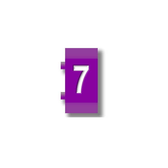 Marcador Para Cable 1,5-2.5mm 7 Morado CAB3 38227 (185118) — Legrand