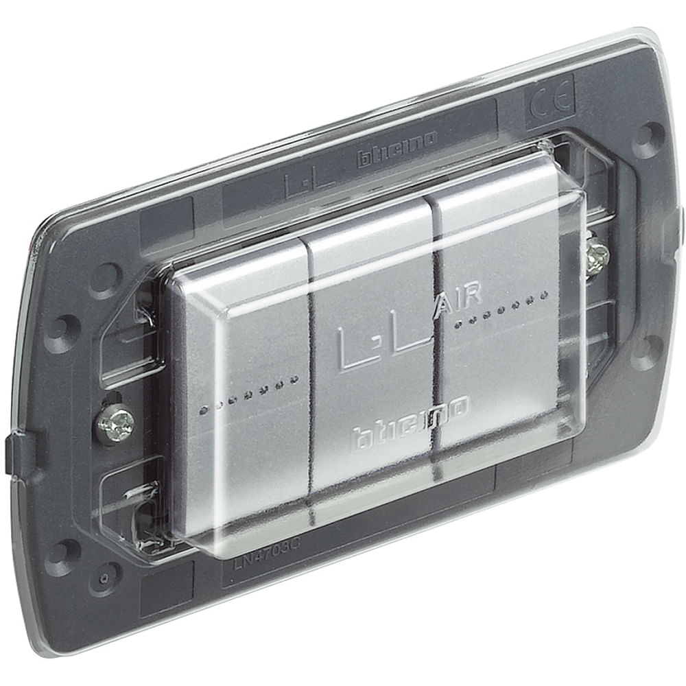 Soporte 3 Modulos Placas Air LN4703C Living Light (185483) — BTICINO