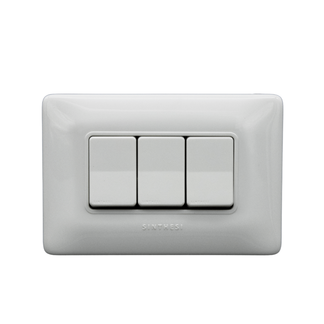 Interruptor 9/32 Triple S12 Blanco 1293201 — Sinthesi — Sinthesi