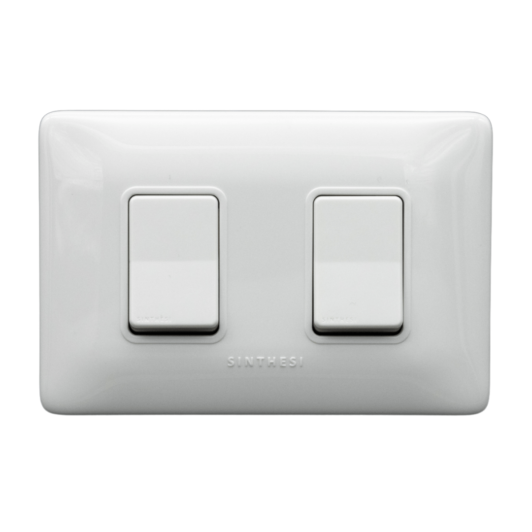Interruptor Conmutador Doble 9/24 S12 Blanco 1293701 — Sinthesi — Sinthesi