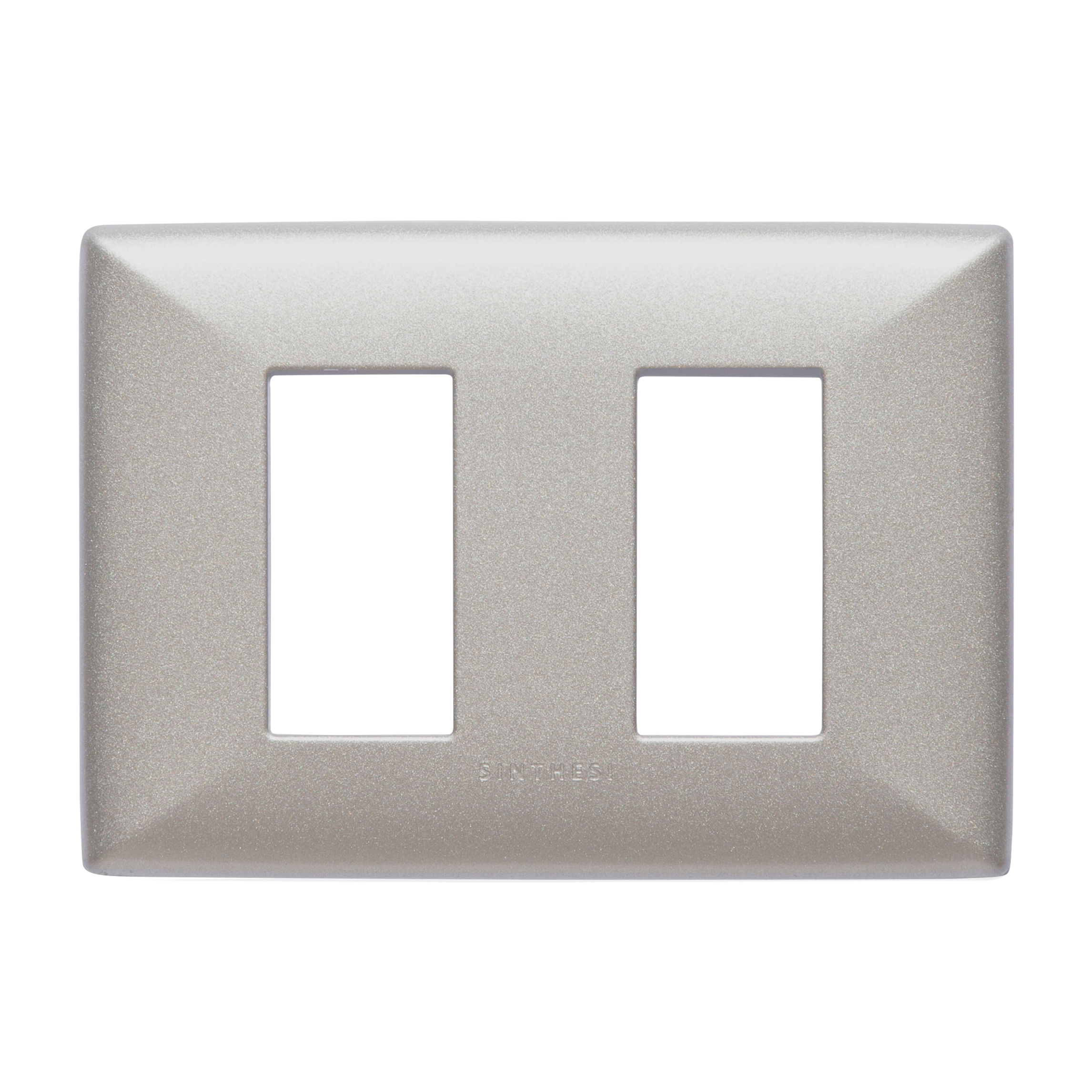 Placa 2 Puestos S22 ABS Champagne Con Soporte 220230 — Sinthesi — Sinthesi