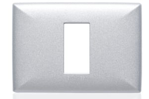 Placa 1 Puesto S22 ABS Plata Con Soporte 220127 — Sinthesi — Sinthesi