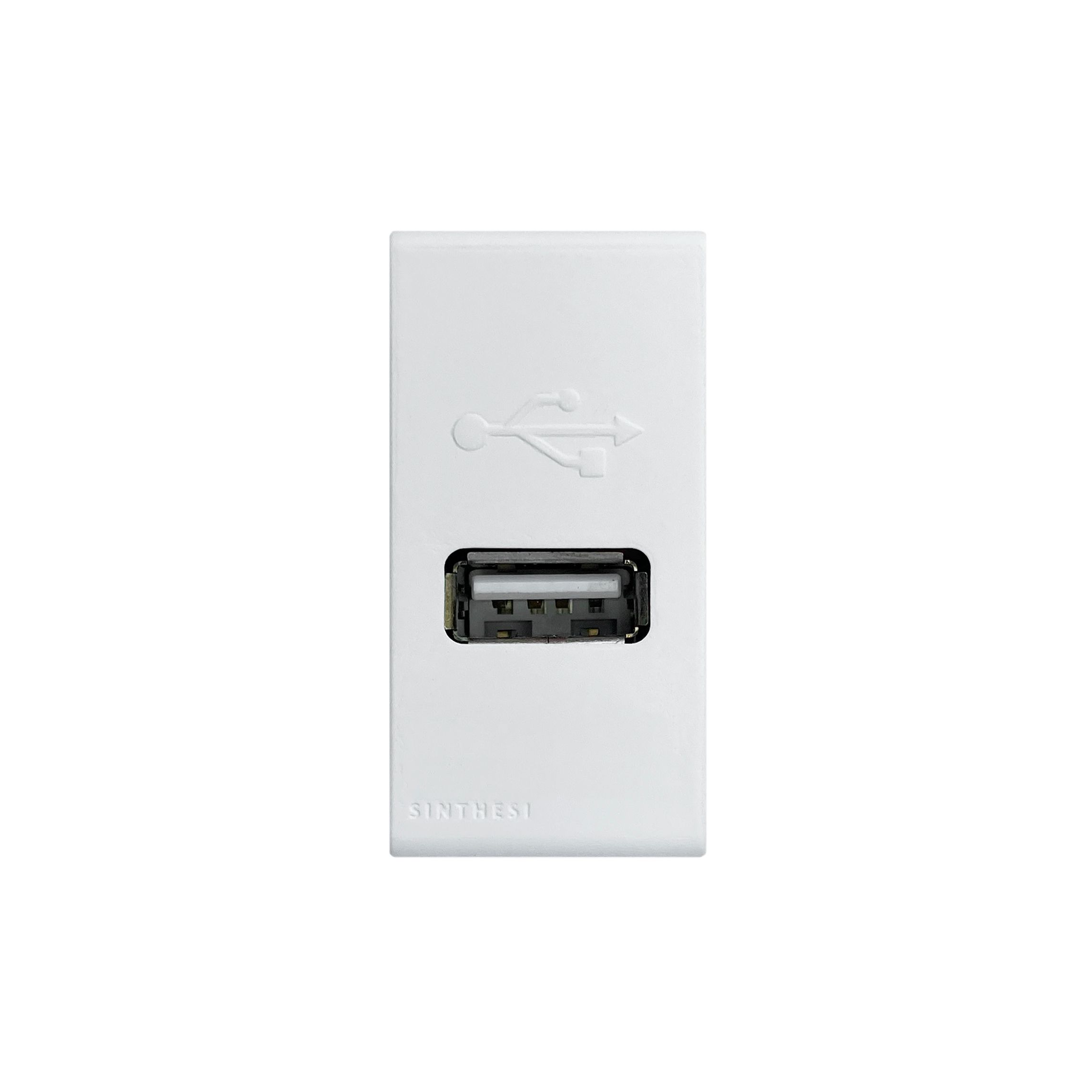 Módulo Cargador USB 1A 5V S33 Blanco Mate 334721 — Sinthesi — Sinthesi