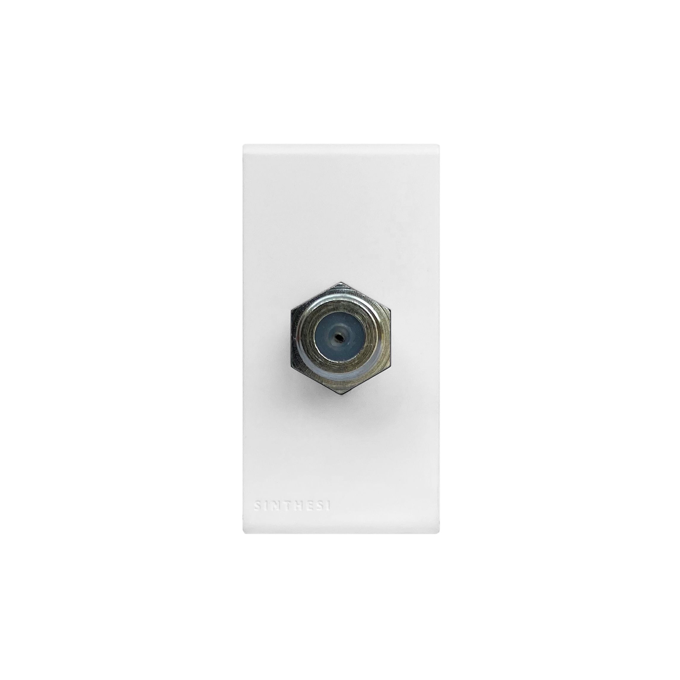 Módulo Toma Coaxial TV SAT S33 Blanco Mate 334221 — Sinthesi — Sinthesi